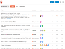 Tablet Screenshot of forum.tribler.org